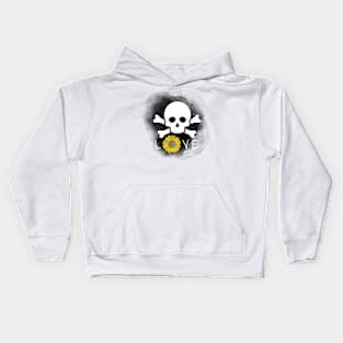 Watercolor skull Kids Hoodie